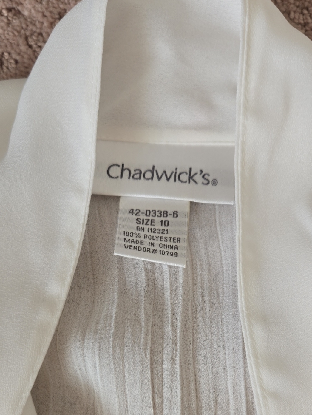 White Chadwicks Blouse - Picture 3 of 6